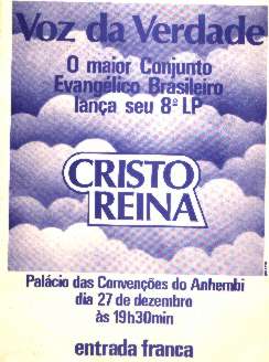 Cartaz Cristo Reina