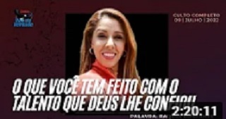 Culto de 09.07.2022